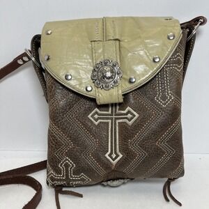 Cowboy Boot Purse Leather Handmade Crossbody Roper‎ Western Bag Mexico Signed